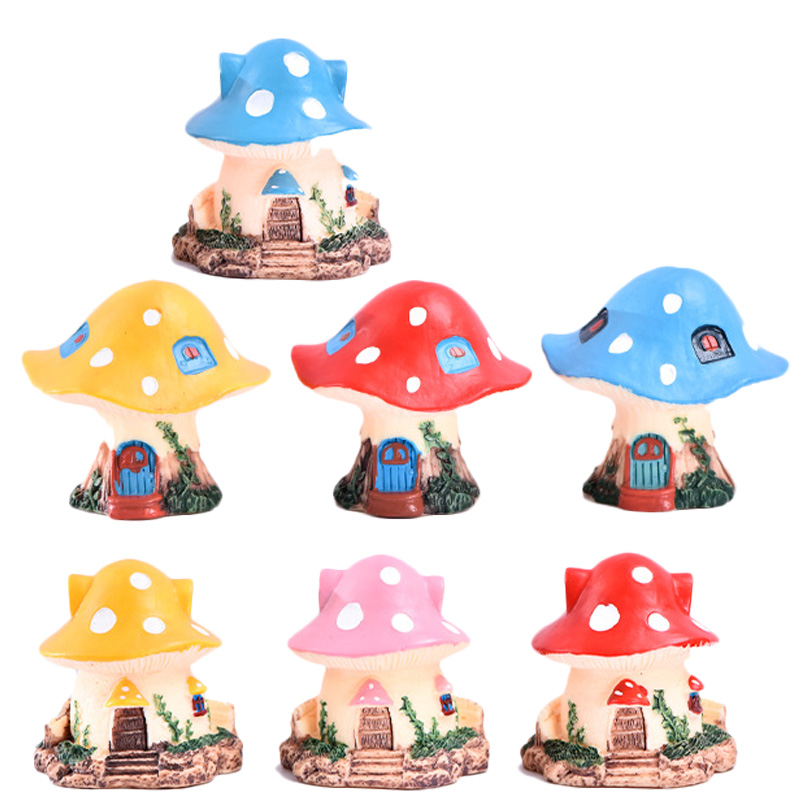 Bonsai Garden World - 1PC Kawaii Garden MINI เห็ด House