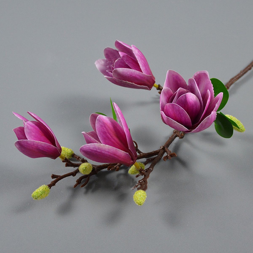 ดอกไม้ประดิษฐ์ผ้าไหม Magnolia  - Bonsai Garden Photos บทวิจารณ์และราคา