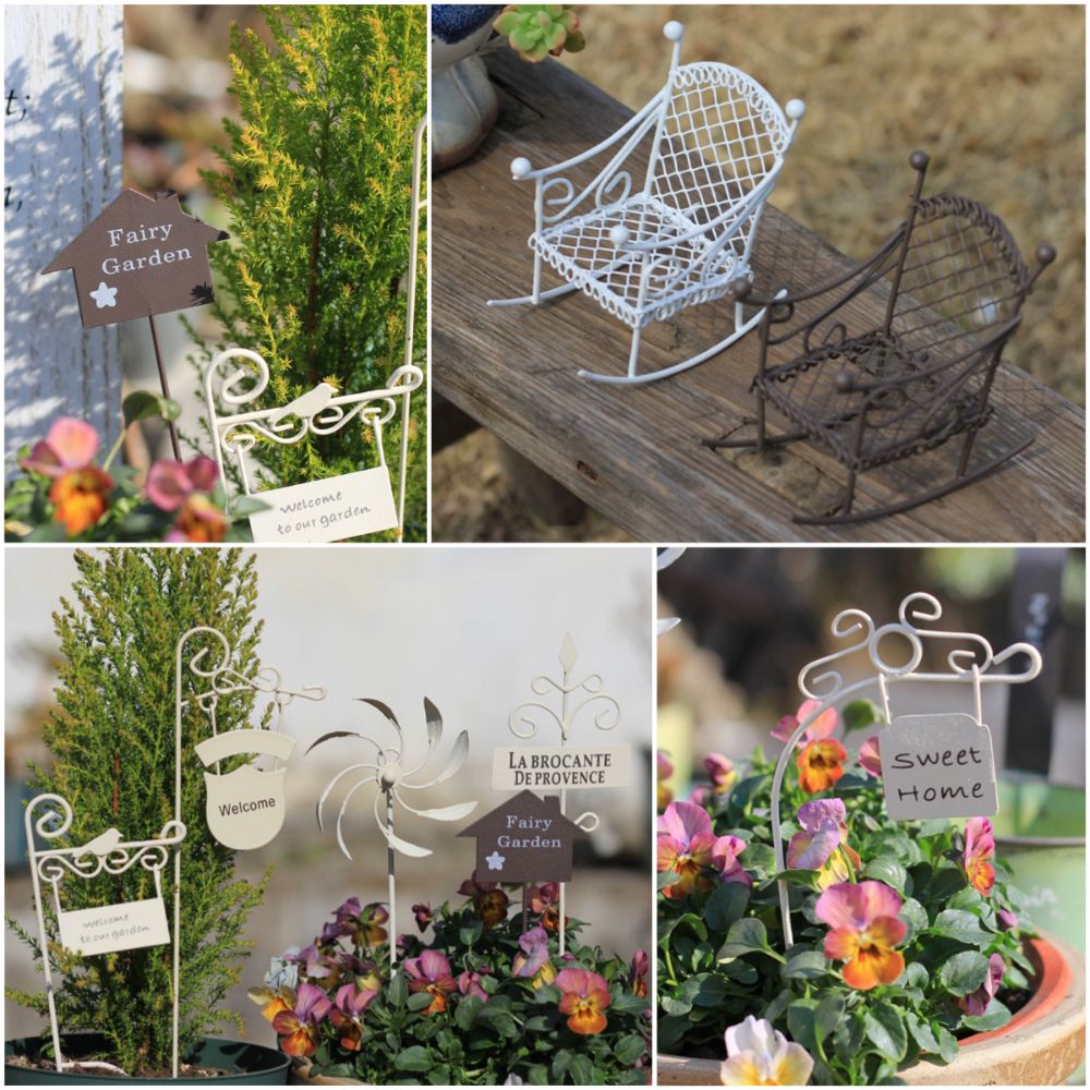 เฟอร์นิเจอร์บ้านตุ๊กตาโลหะ สีข - Bonsai Garden Photos บทวิจารณ์และราคา