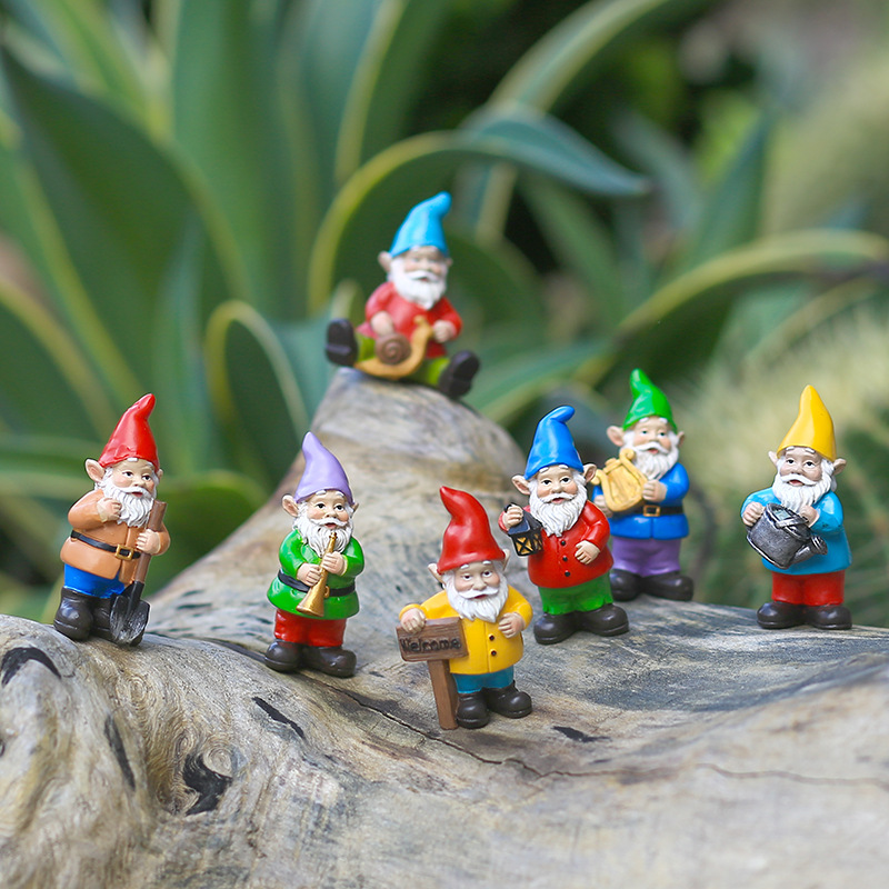 7ชิ้น/เซ็ต Miniature ตลก Gnome - Bonsai Garden Gift บทวิจารณ์และราคา