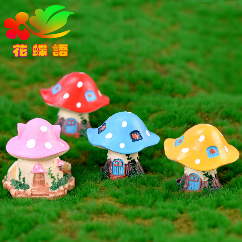 สวนที่มีสีสันเห็ดตกแต่งบ้าน Mi - Bonsai Garden World บทวิจารณ์และราคา