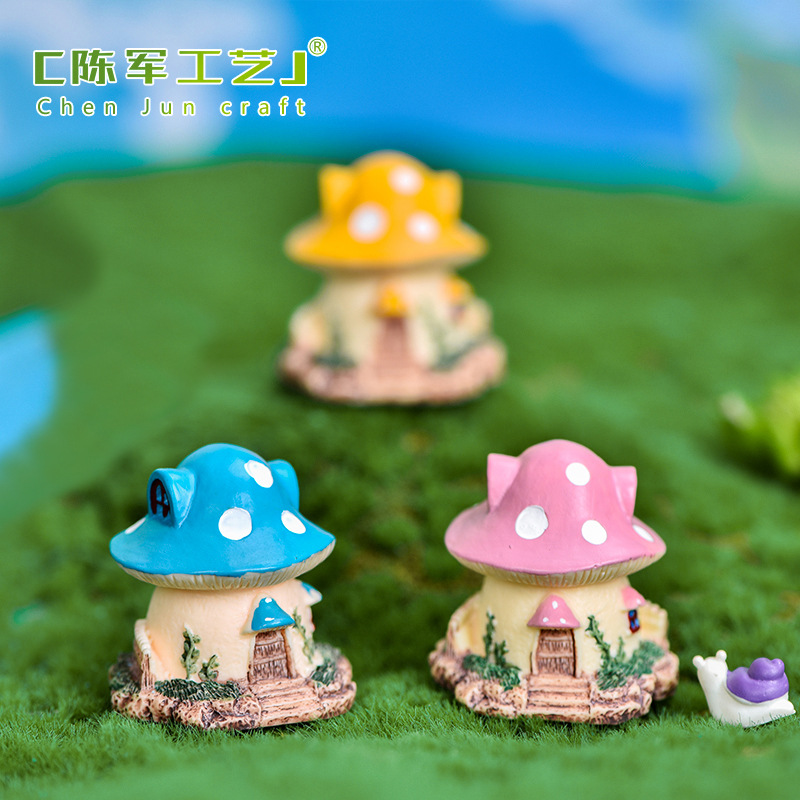 สวนที่มีสีสันเห็ดตกแต่งบ้าน Mi - Bonsai Garden World บทวิจารณ์และราคา