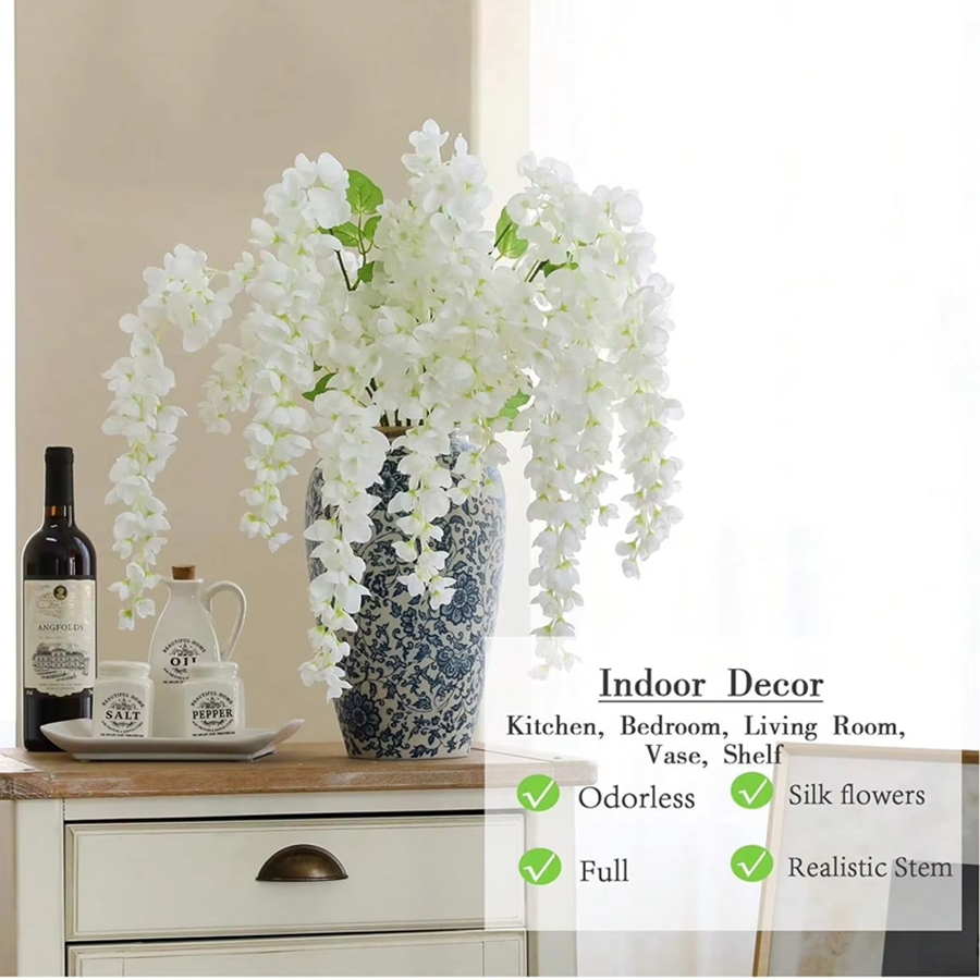 ดอกไม้ประดิษฐ์หวายตกแต่งบ้าน โ - Bonsai Garden Gift บทวิจารณ์และราคา
