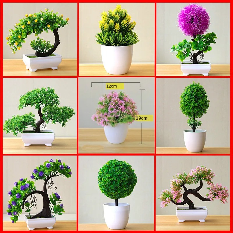 ต้นไม้ประดิษฐ์ขนาดเล็กในกระถาง - Bonsai Garden Home บทวิจารณ์และราคา