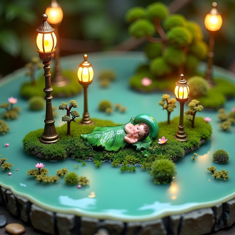 รูปปั้นนางฟ้าขนาดเล็กทำจากเรซิ - Bonsai Garden Home บทวิจารณ์และราคา