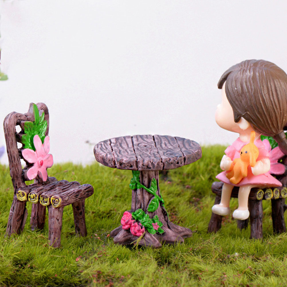 ชุดเก้าอี้และโต๊ะเรซินขนาดเล็ก - Bonsai Garden Home บทวิจารณ์และราคา